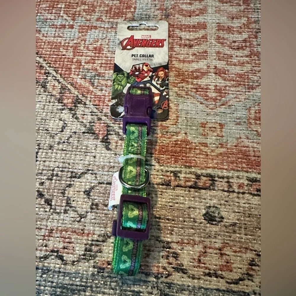 🆕 Marvel Avengers The Hulk Dog Collar, Small